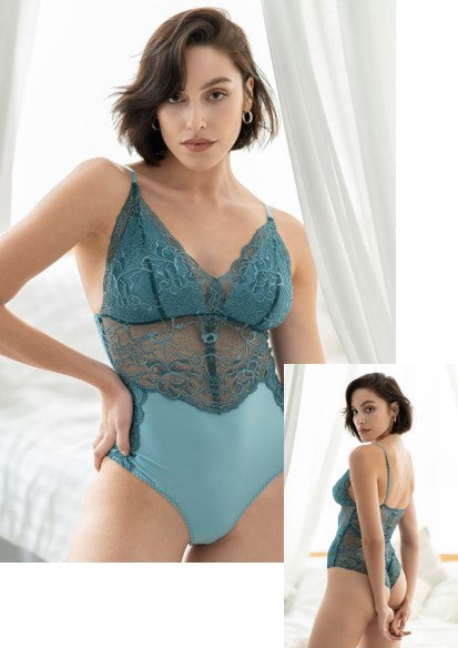 AQUA BLUE BODYSUIT
