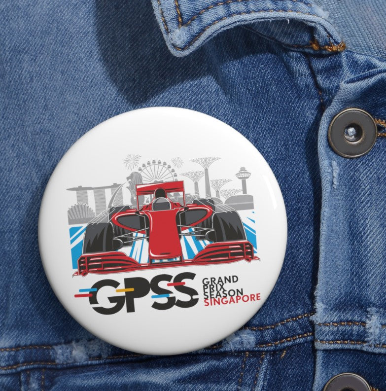 THE MARSHMALLO x GRAND PRIX SEASON SINGAPORE LIMITED EDITION Pin Buttons